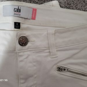 CABI White Jeans